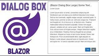 Blazor : Dialog Box popup [Example]