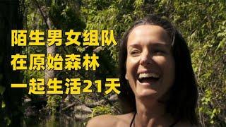 一男一女组队，挑战原始森林21天，危险重重，能否成功，纪录片