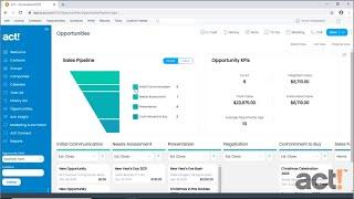 Act! CRM Classic Training Video: Examining the Opportunity List and Pipeline Views