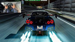 3700HP WideBody Nissan GTR R-35 - Assetto Corsa Mods | Steering Wheel Gameplay