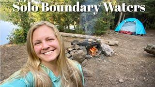 SOLO CANOE TRIP IN BOUNDARY WATERS