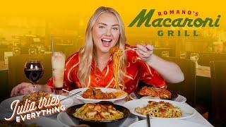 Trying 24 Of The Most Popular Menu Items At Romano's Macaroni Grill | Delish