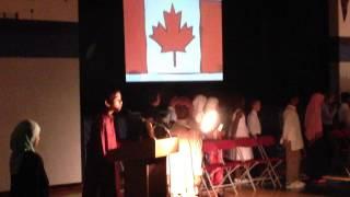 Shayan Sings O Canada