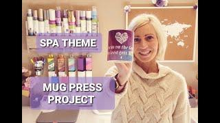 Cricut Mug Press Tutorial - Mug Press Project Step by Step Instructions - Spa Theme Gift Basket