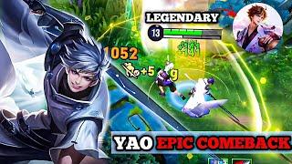 HONOR OF KINGS ( YAO ) EPIC COMEBACK GAMEPLAY | - HOK