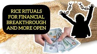 RICE RITUALS FOR FINANCIAL BREAKTHROUGH AND MORE OPEN DOORS #viralvideo #spiritual #rice