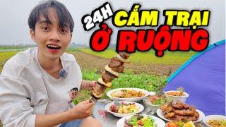 2Cá Thử Thách 24h Cắm Trại Ngoài Ruộng