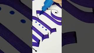Smart  wonderful calligraphy #calligraphy #parallelpen #art