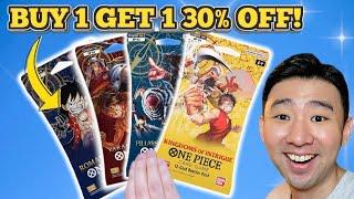 BUY 1 GET 1 30% OFF One Piece TCG Cards at HOT TOPIC!!