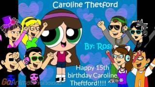 Caroline Theftford is now 15 years old!! 5-1-17