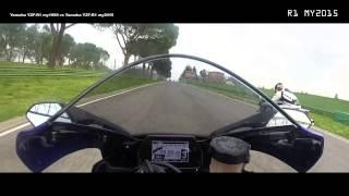 Yamaha R1 1998 vs R1 2015 Imola