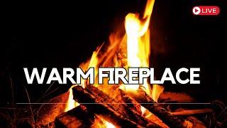 Cozy Campfire  Relaxing Fireplace Sounds  Burning Fireplace & Crackling Fire Sounds (NO MUSIC)