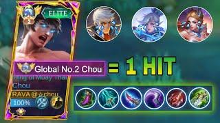 CHOU DAMAGE BUILD AND EMBLEM SET 2024 (build one shot)-mobile legends