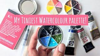 My Tiniest Watercolour Palette! Mini 3D Printed Vaseline Tin Palette & Small Art Supplies Travel Kit