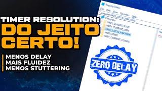 REDUZIR O TIMER RESOLUTION DO JEITO CERTO ! MELHORANDO O INPUT LAG E OTIMIZANDO O PC PARA JOGOS !