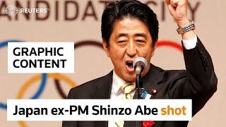 WARNING: GRAPHIC CONTENT - Japan ex-PM Shinzo Abe in hospital after being shot