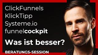 KlickTipp, Click Funnels, Funnel Cockpit & Systeme.io: Features & Preise im Vergleich