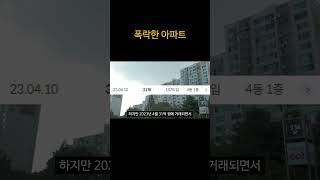 하락...폭락한 아파트 부동산 아파트