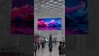 Super lightweight indoor LED display -️ Airport #leddisplay #ledscreen #indoorledscreen #airport