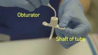 The parts of the trach tube