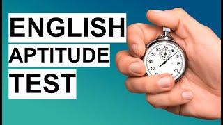 ENGLISH Aptitude Test! PRACTICE Questions & Answers!