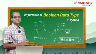 Boolean Data Type in Python |  NareshIT