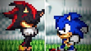 Classic Sonic vs Shadow