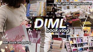 book shopping & bookshelf reorganization vlog  | paperbackgirly
