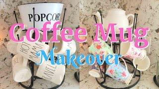 Decorate with Me. Coffee Mug Rack Makeover!