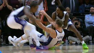 Domantas Sabonis hits INSANE game winner while falling over vs Heat with 0.7 left