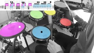 apprendre la batterie en couleur drumming color Julien bonamy