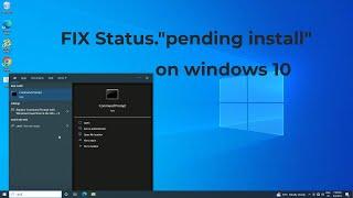 How To Fix status. " pending install " in windows 10 [2 solution] fixed | 2023