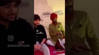 KUVAR HARSHADITYASINH PARMAR WARM WELCOME AT MEHRANGARH FORT , JODHPUR BY H.H. GAJ SINGHJI JODHPUR.