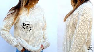 Jersey Unisex tejido en dos agujas en todas las tallas - Soy Woolly