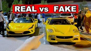 FAKE Ferrari Trolling At A Car Meet! Hilarious Reactions