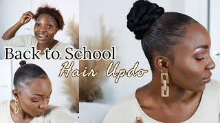 SLEEK HIGH BUN UPDO | 2022 BACK TO SCHOOL SHORT HAIRSTYLE