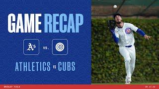 Cubs vs. Athletics Game Highlights | 9/17/24