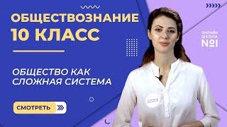 Общество как сложная система. Видеоурок 2. Обществознание 10 класс