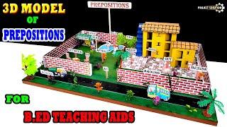 3D MODEL OF PREPOSITION FOR TLM || B.ED TEACHING AIDS || PROJECT SOLUTION