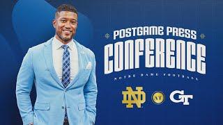 Georgia Tech | Marcus Freeman Postgame Press Conference (10.19.24) | Notre Dame Football