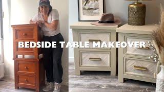 AWESOME Popsicle Stick Bedside Table Makeover