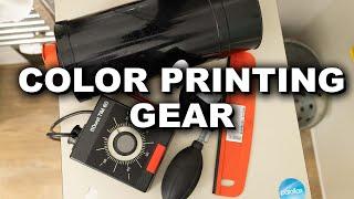 (1/4) all of the GEAR for color darkroom printing! you don't need a lot to get started at home!