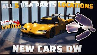 *UPDATE* ALL 5 USA PARTS LOCATIONS | DRIVE WORLD | TESORO NEW CARS! ROBLOX DRIVE WORLD PARTS