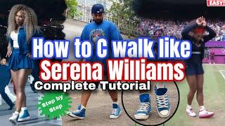 How to C walk like Serena Williams? Serena Williams Superbowl Dance Tutorial | EASY