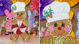 Cute GINGERBREAD Man - Full Detail Craft + FREE PATTERN