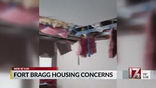 Concerns over housing at Fort Bragg continue as family's ceiling caves in