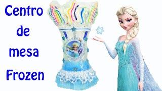 Frozen Centro de mesa con botellas de plastico | El Mundo de MyG