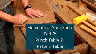 Elements of Your Shop Part 2: Punch Table & Pattern Table