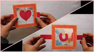 surprise window card/card ideas for Valentine's day/scrapbook ideas/hide and seek card