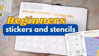  New to Bullet Journaling? Dive into Stickers and Stencils with Me! ️️